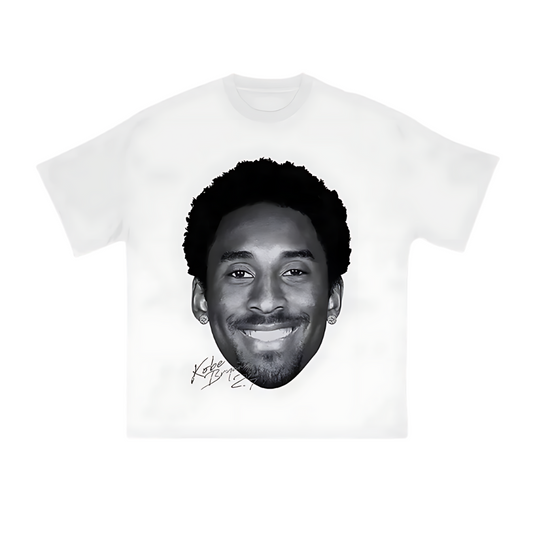 T-Shirt Kobe Bryant - Smiling BW